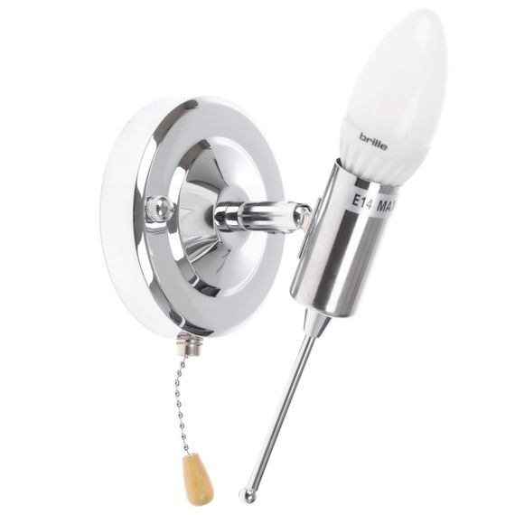 Бра настенное накладное с выключателем BR-587W/1 E14 CH | Зображення 3