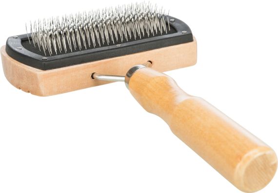 Щітка-пуходерка з дерев'яною ручкою Trixie, 10 см | Зображення 2