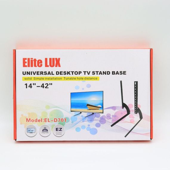 Кріплення настільне для телевізора 14-42", до 25кг, D701 / Універсальна підставка для телевізора / Кронштейн для ТБ | Зображення 8