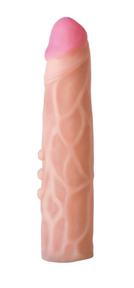 Страпон-насадка EGZO CIBERSKIN NSTR05 реалистичная, телесного цвета, 21,5 см Sex Aura