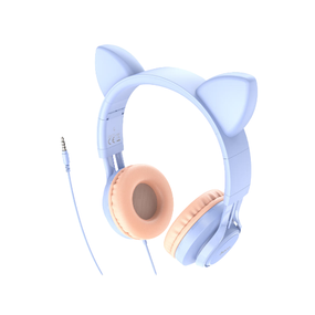 Навушники Veron W36 з мікрофоном Cat ear Dream Blue