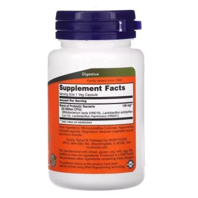 Пробиотики Now Foods Пробиотики Для Женщин, 20 млрд КОЕ, Woman's Probiotic, 20 Billion, Nоw Fo (NOW-02906) | Зображення 1