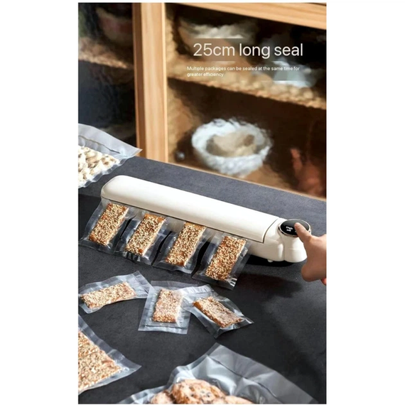 Вакуумний пакувальник харчових продуктів Vacuum Sealer із сенсорним дисплеєм + 10 пакетів | Зображення 5