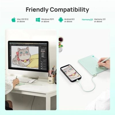 Графический планшет Parblo Ninos NEO Green (NINOSNEO) | Зображення 5