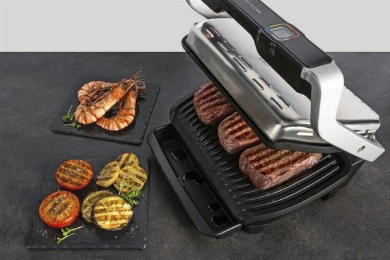 Електрогриль Tefal OptiGrill Elite GC750D30 притискний гриль-прес для дому гриль для стейків бутербродів і овочів | Зображення 8