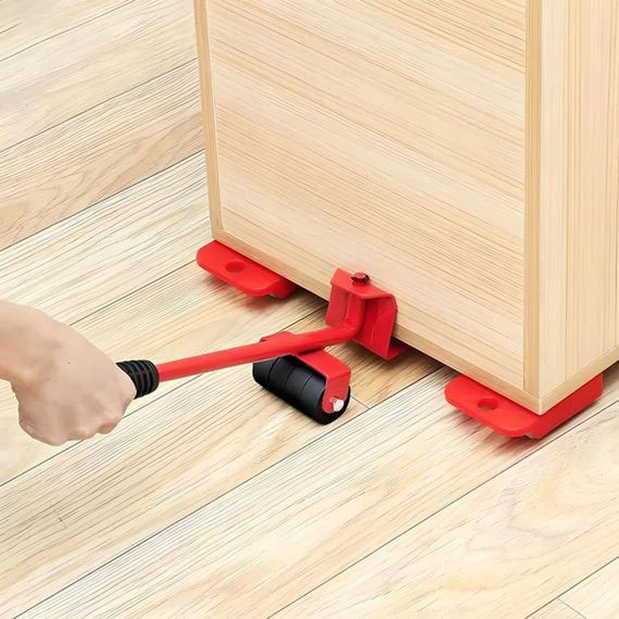 Набір для переміщення меблів 5в1, до 150 кг, MOVING HELPERS / Переносний підйомник для легкого траспортування / Домашній домкрат | Зображення 1