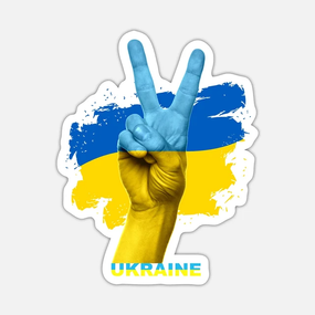 Наклейка для авто SV с флагом Украины (sv3806)