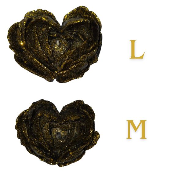 Свічка низькотемпературна у вигляді троянди з глітером GlowKink чорна, М Sex Aura | Зображення 7