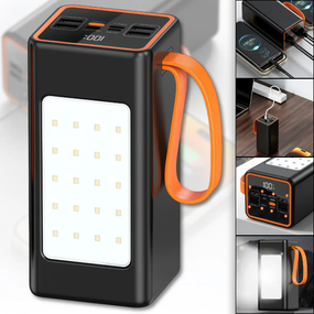 Повербанк 100000 mAh з LED-ліхтариком і швидкою зарядкою Hoco JA88A 22.5W
