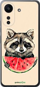 Чохол на Xiaomi Poco C65 Єнотик з кавуном "4605u-3447-2448"