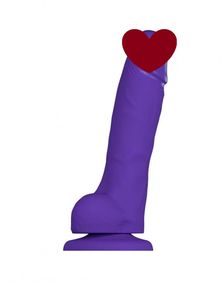 Реалистичный фаллоимитатор Strap-On-Me SOFT REALISTIC DILDO Violet - Size L sexstyle