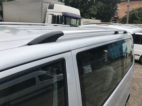 Рейлінги Хром Коротка база, Пластикові ніжки для Volkswagen T5 2010-2015 рр