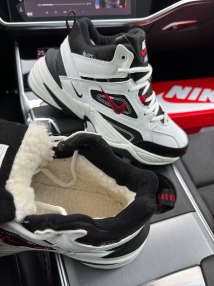 Чоловічі зимові кросівки  M2K Tekno Mid White Black Red Fur , В'єтнам 44 28.0 см | Зображення 5