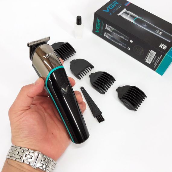 Беспроводной триммер для стрижки и бритья, Профессиональная машинка для стрижки волос и бороды QW-36 | Зображення 5