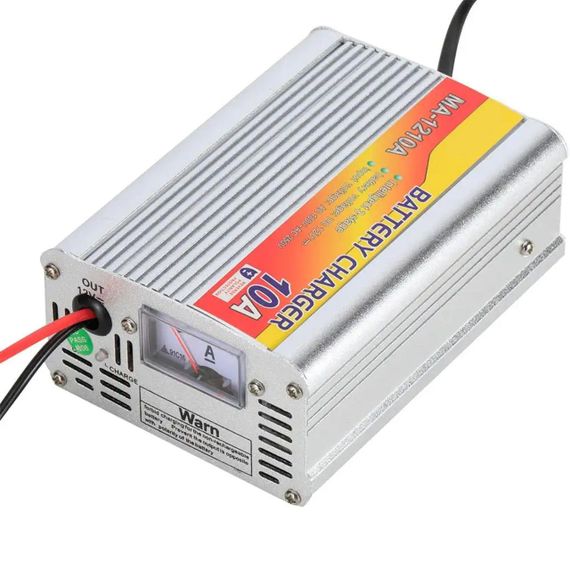 Зарядний пристрій для акумулятора автомобіля 10A, BATTERY CHARGER MA-1210A / Зарядка для акумулятора з вбудованим амперметром | Зображення 5