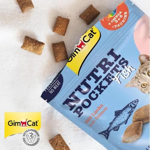 Ласощі для кішок GimCat Nutri Pockets Fish Лосось 60 г | Зображення 4
