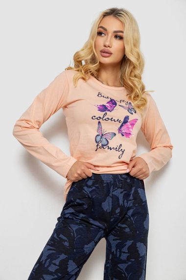 Пижама женская, цвет персиковый, 243R1050 | Зображення 1