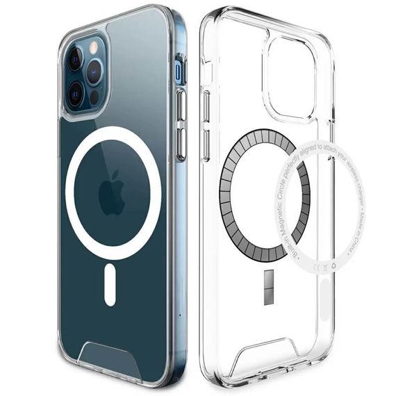 Чохол TPU Space Case with MagSafe Apple iPhone 11 Pro Max (6.5") Прозорий