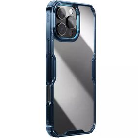 TPU чехол Nillkin Nature Pro Series для Apple iPhone 16 Pro (6.3") Синий (прозрачный)