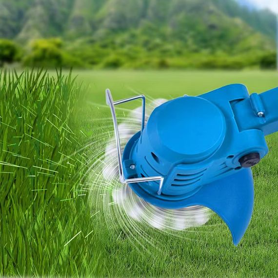 Беспроводная газонокосилка Lawn mower 48В 2000 мАч · Садовый аккумуляторный триммер для травы с 2 аккумуляторами | Зображення 3