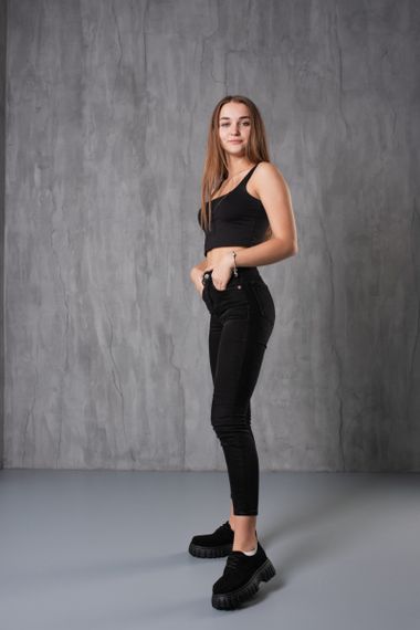Броги женские Fashion Danzig 3772 36 размер 235 см Черный | Зображення 8