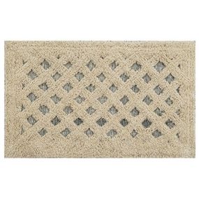 Килимок для підлоги туалетних та ванних кімнат СОФТА 45x75 TM Dariana бежевий з ромбами