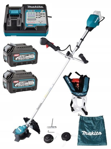 Мотокоса акумуляторна Makita UR002G BEO2 (350 мм, 3500-6500 хв-1, 2.4 мм, 550 Вт, BL, XGT 40 В, комплект)