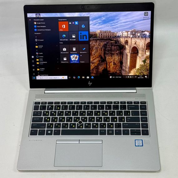 Ультрабук Б-клас HP EliteBook 840 G5 / 14" (1920x1080) IPS / Intel Core i7-7500U (2 (4) ядра по 2.7 - 3.5 GHz) / 8 GB DDR4 / 256 GB SSD / Intel HD Graphics 620 / WebCam / Windows 10 Pro б/в | Зображення 3
