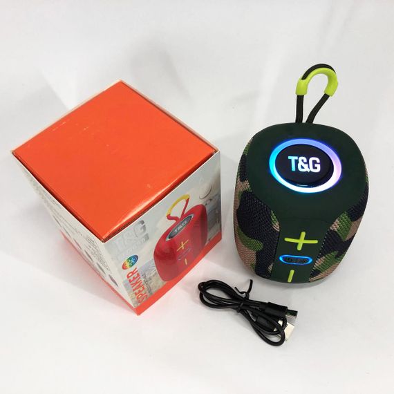 Портативна Bluetooth колонка TG658 8W з RGB підсвічуванням. PX-482 Колір: камуфляж | Зображення 7