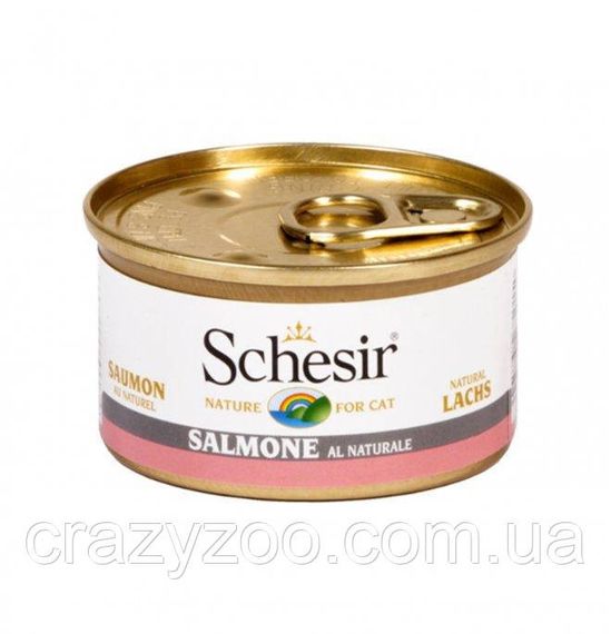 Вологий корм для котів Schesir Salmon з лосем 85 г 750150 | Зображення 2