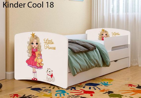 Дитяче ліжко Kinder Cool 18 Little Princess з шухлядою та захисним бортиком, на ламелях | Зображення 6