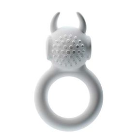 Мягкое эрекционное виброкольцо со щетинками "Чертик"