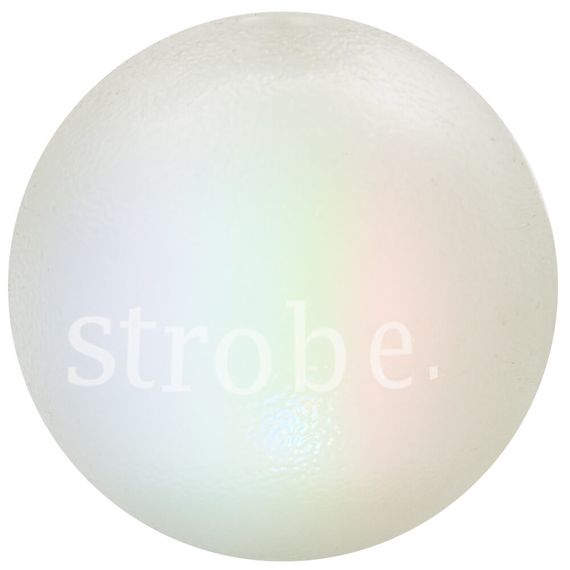 Іграшка для собак OutwardHound Planet Dog Strobe Ball біла, 7 см