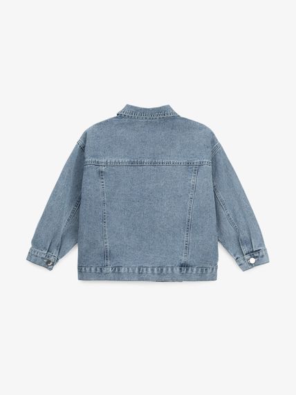 Куртка джинсова для дівчинки Dinomin WG0015 128 см Блакитний shop (2000999506581) | Зображення 3
