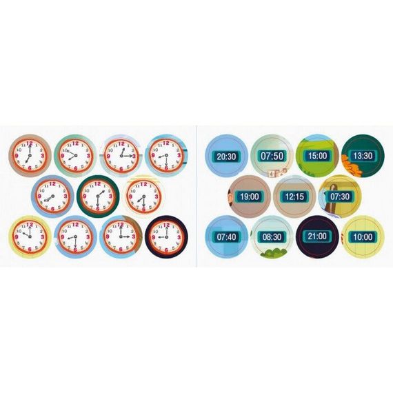 Мои первые наклейки "Изучаем распорядок дня" 877005, 22 наклейки | Зображення 1