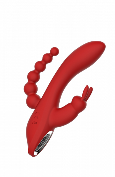 Вібромасажер потрійний Dream toys RED REVOLUTION HERA sexstyle | Зображення 1