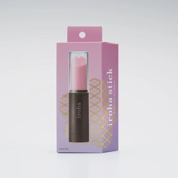 Вібратор-помада IROHA STICK Black, плавне збільшення потужності | Зображення 4