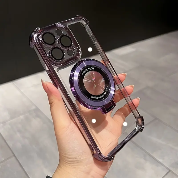 Силіконовий чохол з кільцем для iPhone 14 Pro Max колір Фіолетовий | Зображення 3