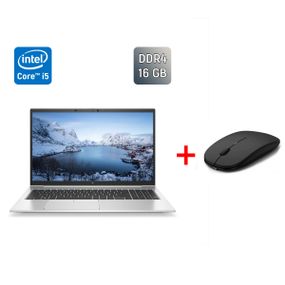 Ультрабук Б-класс HP EliteBook 850 G8 / 15.6" (1920x1080) IPS / Intel Core i5-1145G7 (4 (8) ядра по 2.6 - 4.4 GHz) / 16 GB DDR4 / 275 GB SSD / Intel Iris Xe Graphics / WebCam / TouchID б/у + Подарок Беспроводная мышь / USB