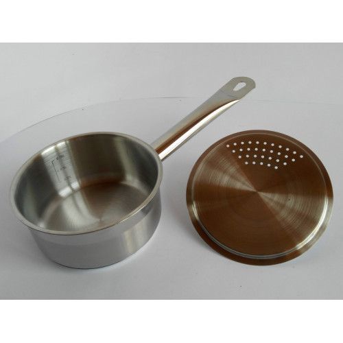 Кухонний ковш Maestro MR-3511-14S, 0.75 л, 14 см, з нержавіючої сталі з кришкою, для всіх типів плит | Зображення 6