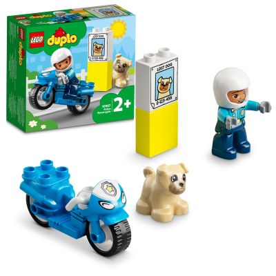 Конструктор LEGO DUPLO Town Поліцейський мотоцикл 5 деталей (10967) | Зображення 3
