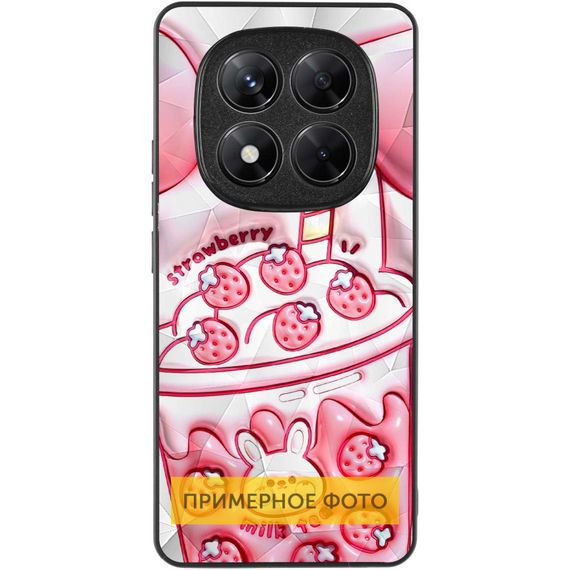 TPU+PC чохол Prisma Fluffie для Xiaomi Redmi Note 14 4G (Int. version) Strawberry | Зображення 1