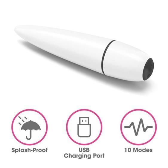 Вибропуля - IJOY Rechargeable Power Play White Sex Aura | Зображення 2