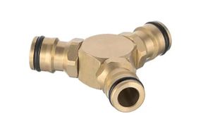 Тройник латунный для коннектора Intertool-Storm - 1/2" × 1/2" × 1/2" (GE-1203)