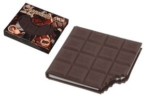 Блокнот ZB.12470-19 CHOCOLATE, 100х87мм, 80 аркушів, нелінований, ароматизована Soft touch обкладинка  ZiBi