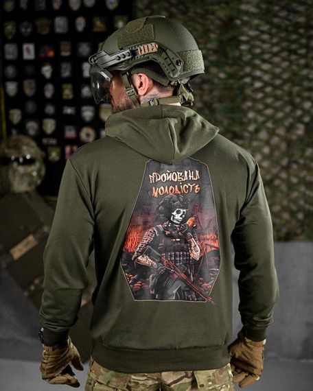 Тактична худі MAKLIN молодь олива ДЛ7045 | Зображення 1