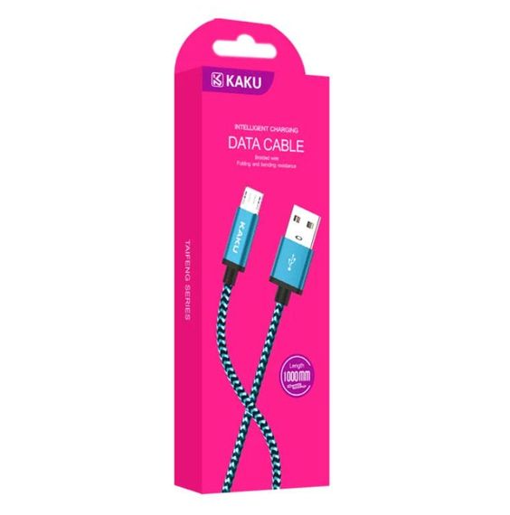 USB кабель Kaku KSC-107 USB - Micro USB 1m - Blue | Зображення 3