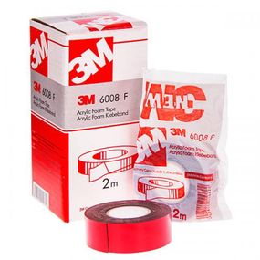 Стрічка липка двостороння 6008F-25мм*0,8*2м/червона