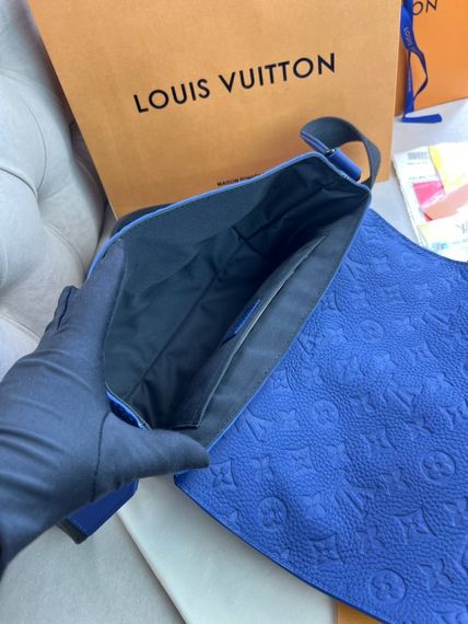 Месенджер синiй Louis Vuitton S-Cape Blue c849 | Зображення 6