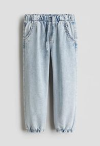 Дитячі джинсові джогери для дівчинки H&M 104 см Блакитні (25122201C)